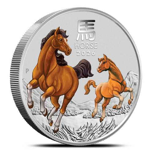 2026 1 Kilo Colorized Australian Silver Lunar Horse Coin (BU)
