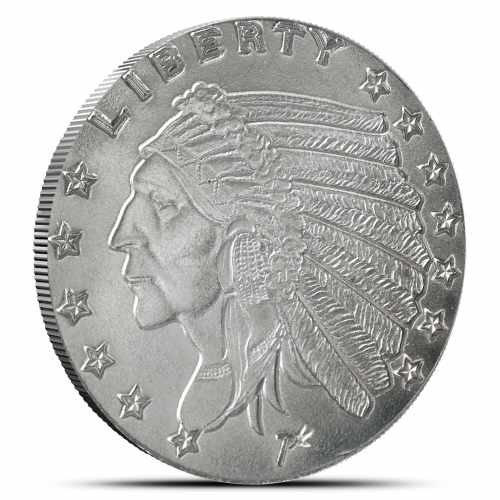 1/4 oz SilverTowne Incuse Indian Silver Round (New)
