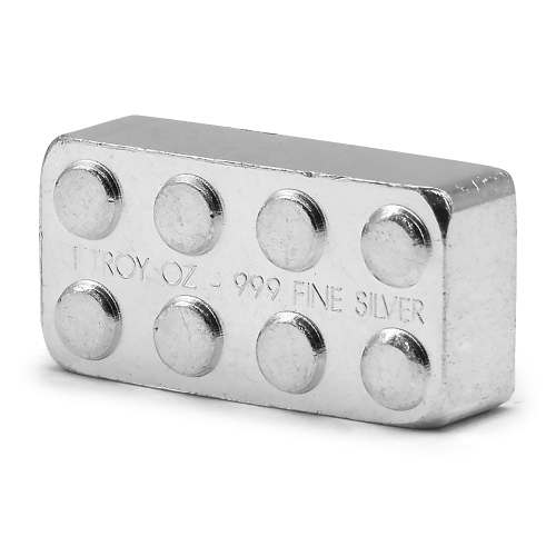 1 oz Monarch Building Block Silver Bar (New)