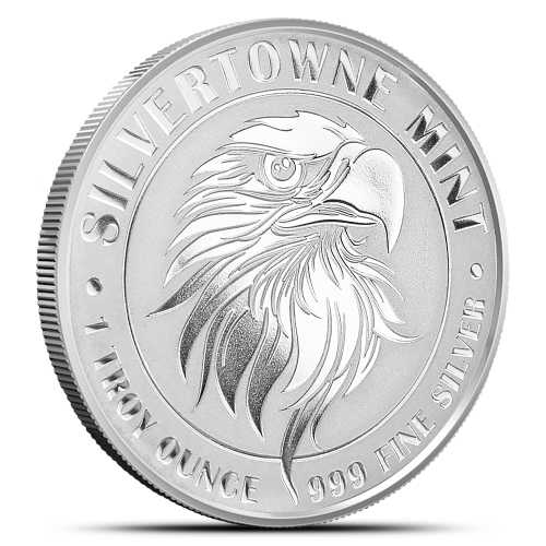1 oz SilverTowne Mighty Eagle Silver Round (New)