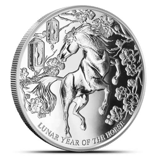 2026 1 oz Pitcairn Island Silver Lunar Year of the Horse Coin (BU)