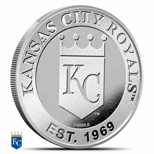 1 oz MLB Kansas City Royals Silver Round (BU)