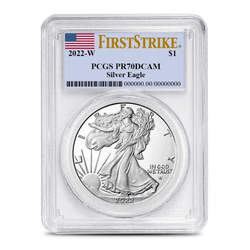2022-W 1 oz Proof American Silver Eagle Coin PCGS PR70 DCAM FS