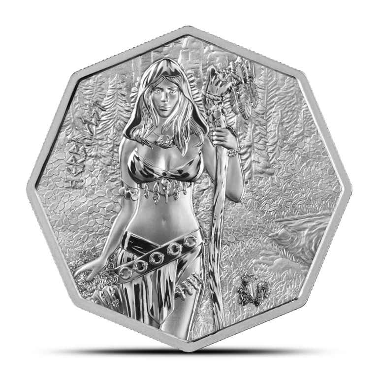 2025 1 oz Germania Mint Witchcraft Herbalist Silver Round (Capsule + CoA)