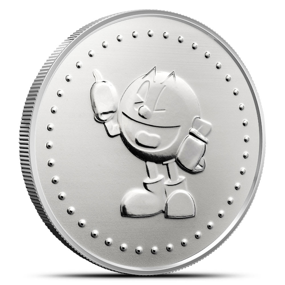 パックマン 純銀  1オンス 1枚 1 oz PAC-MAN Game Token Silver Round (BU) l JM Bullion™