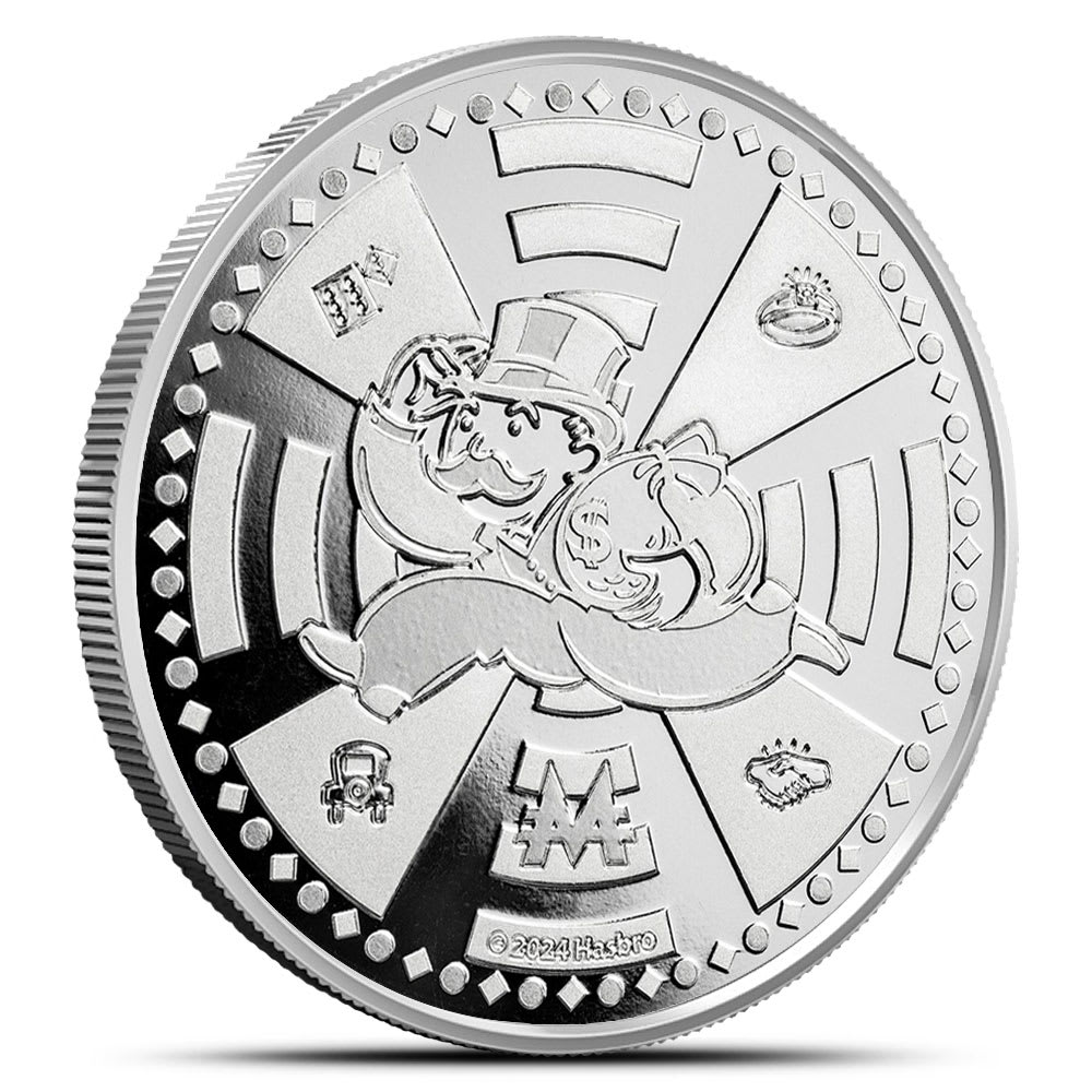 2024 1 oz Samoa Silver Mr. Monopoly Coin (BU) l JM Bullion™