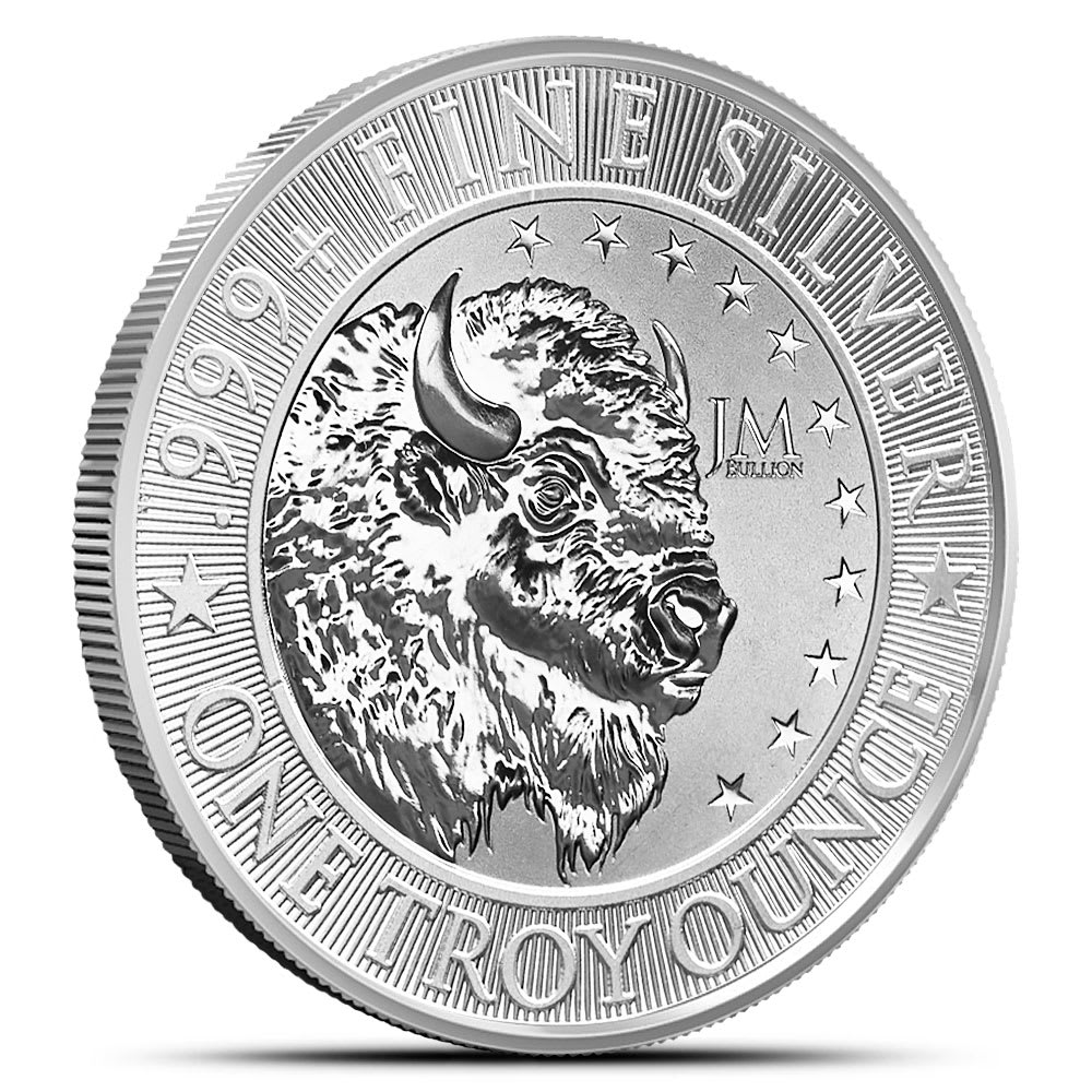 1 oz JM Bullion Buffalo Silver Round (Reverse Proof-Like, New) l