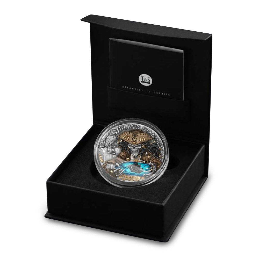 2025 2 oz Antique Niue Silver Black Diamond Coin l JM Bullion™