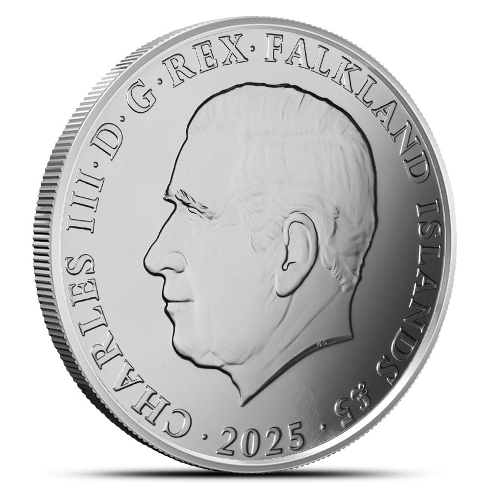 2025 1 oz Falkland Islands Silver King Penguin Coin l JM Bullion™