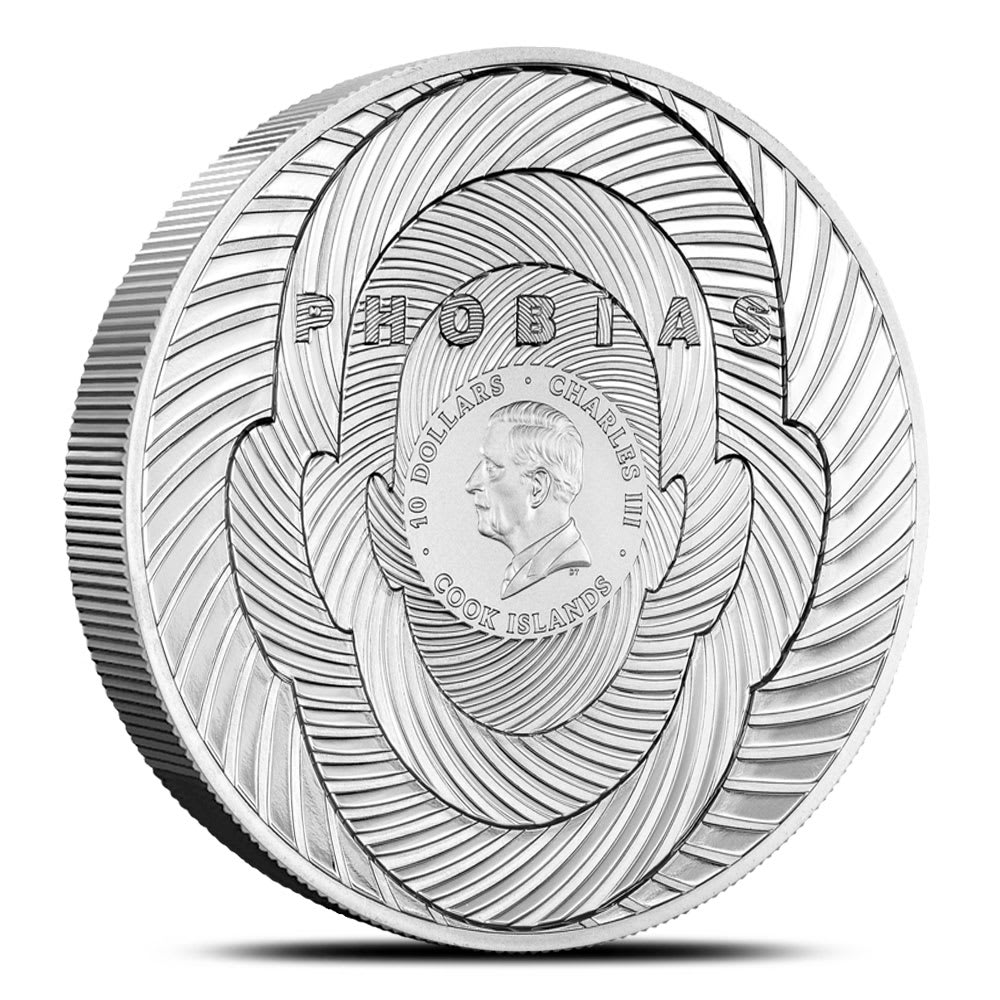 2025 Proof Colorized Cook Islands Silver Phobias Arachnophobia