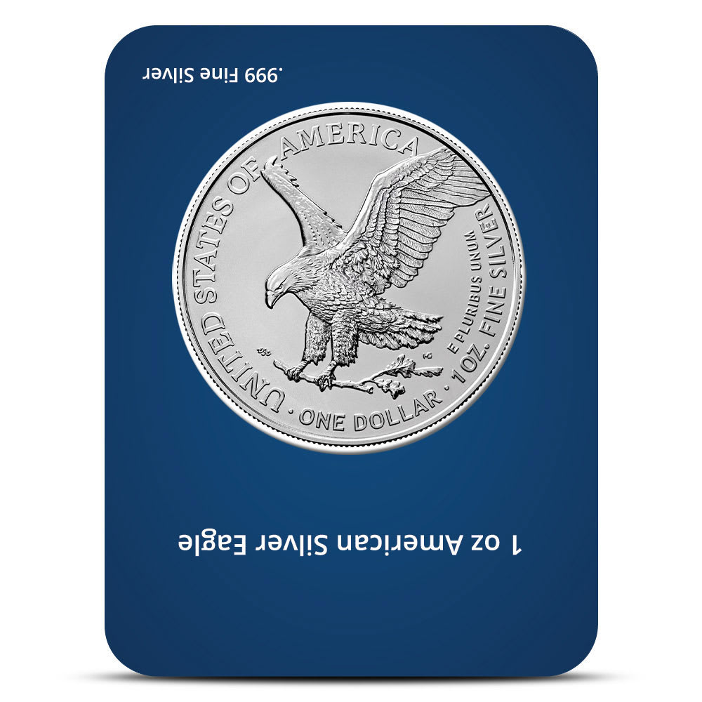 2025 1 oz American Silver Eagle Coin (Super Dad Father's Day Card