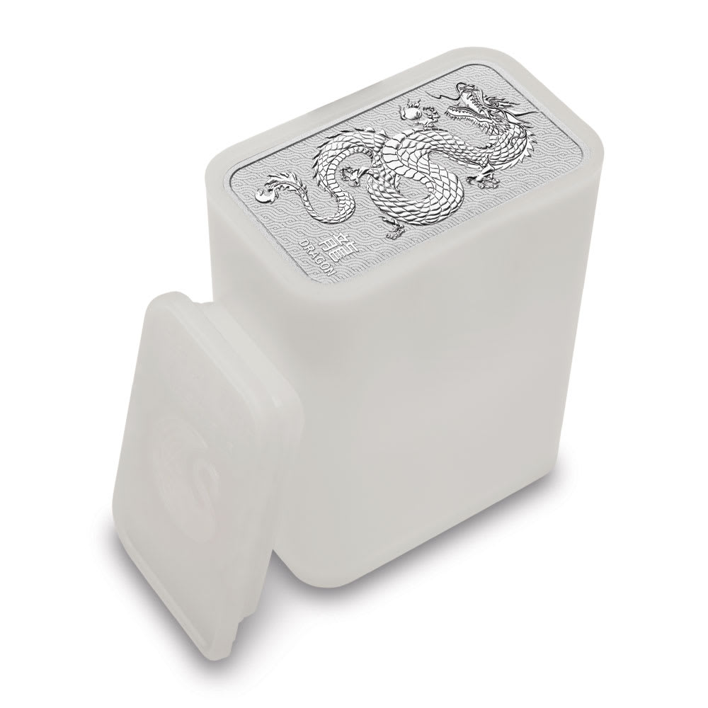 1 oz Perth Mint Lunar Year of the Dragon Silver Bar l JM Bullion™