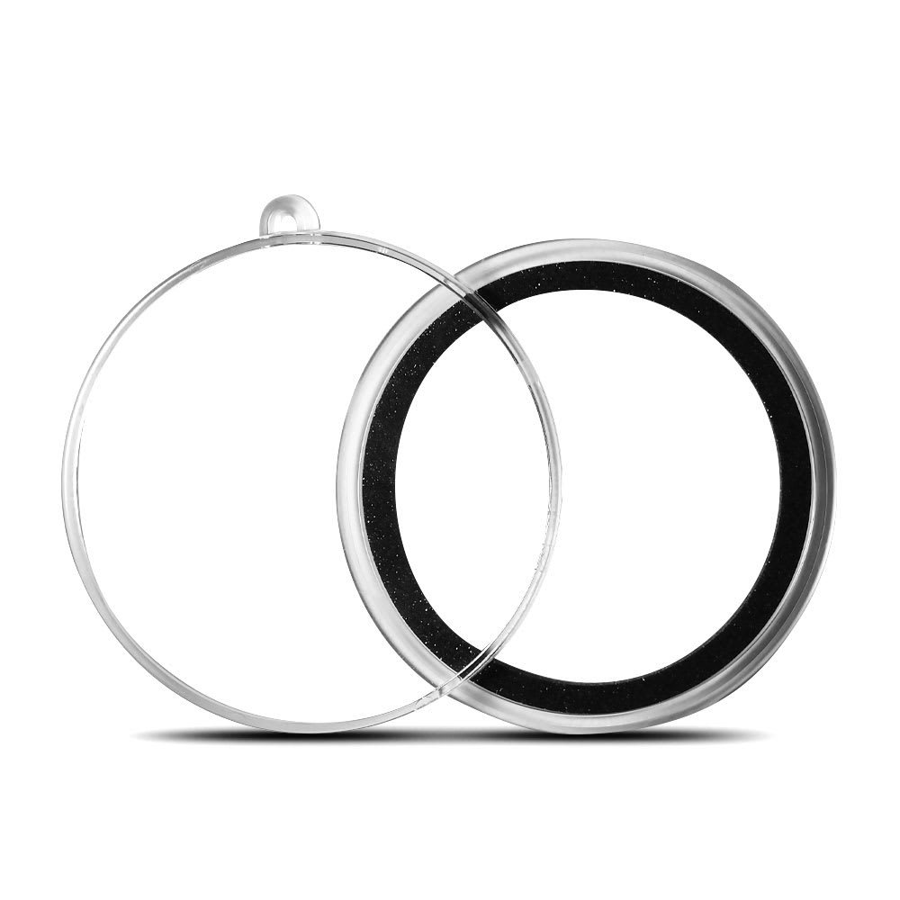 100 Capsules Pour Pièces De Collection - Diamètre 39 Mm, Transparentes, En Plastique Résistant Aux Rayures - 2