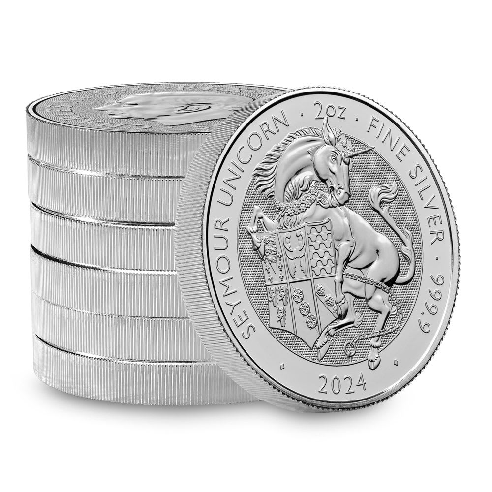 2024 2 oz British Silver Tudor Beasts Seymour Unicorn Coin l JM