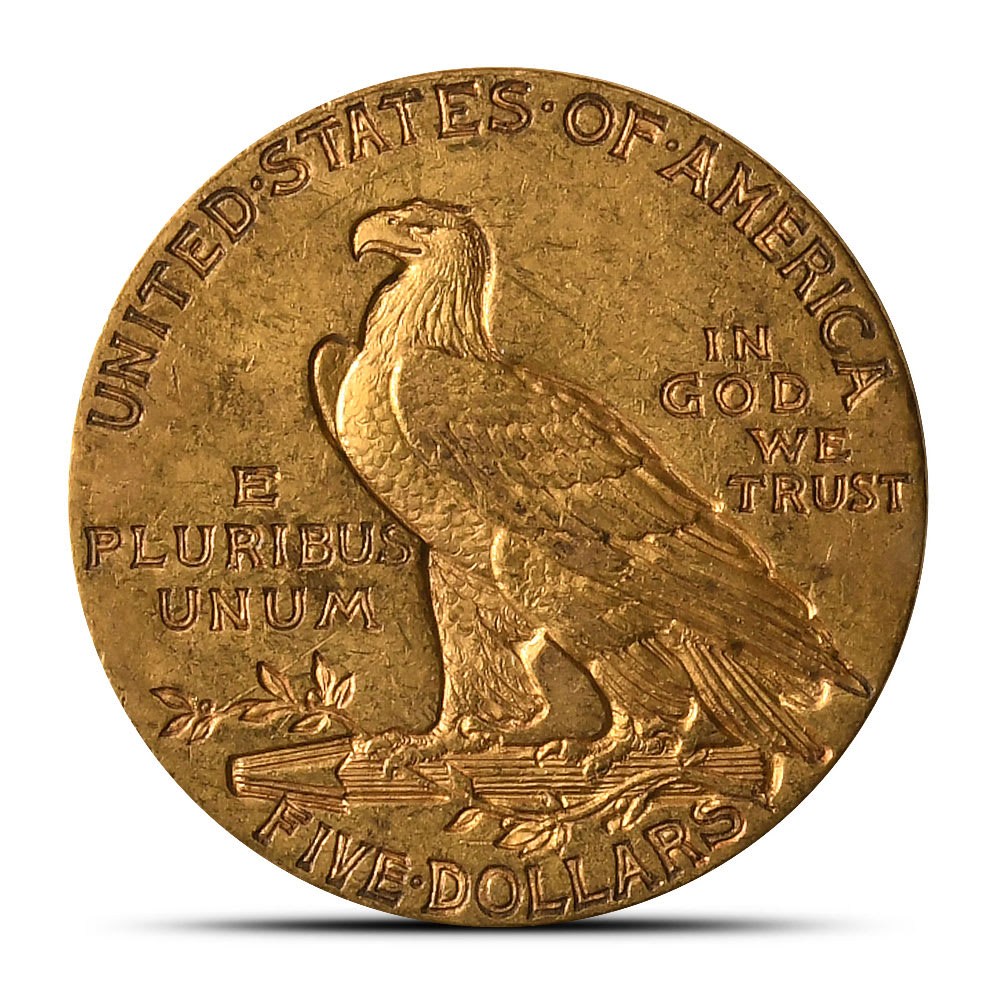 1911 Pre-33 $5 Indian Gold Half Eagle Coin (XF) l JM Bullion™