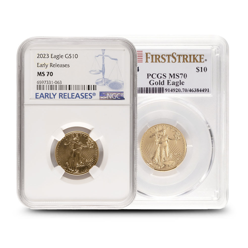 1/4 oz American Gold Eagle MS70 (Random Year, Varied Label, PCGS or NGC) l  JM Bullion™ | JM Bullion