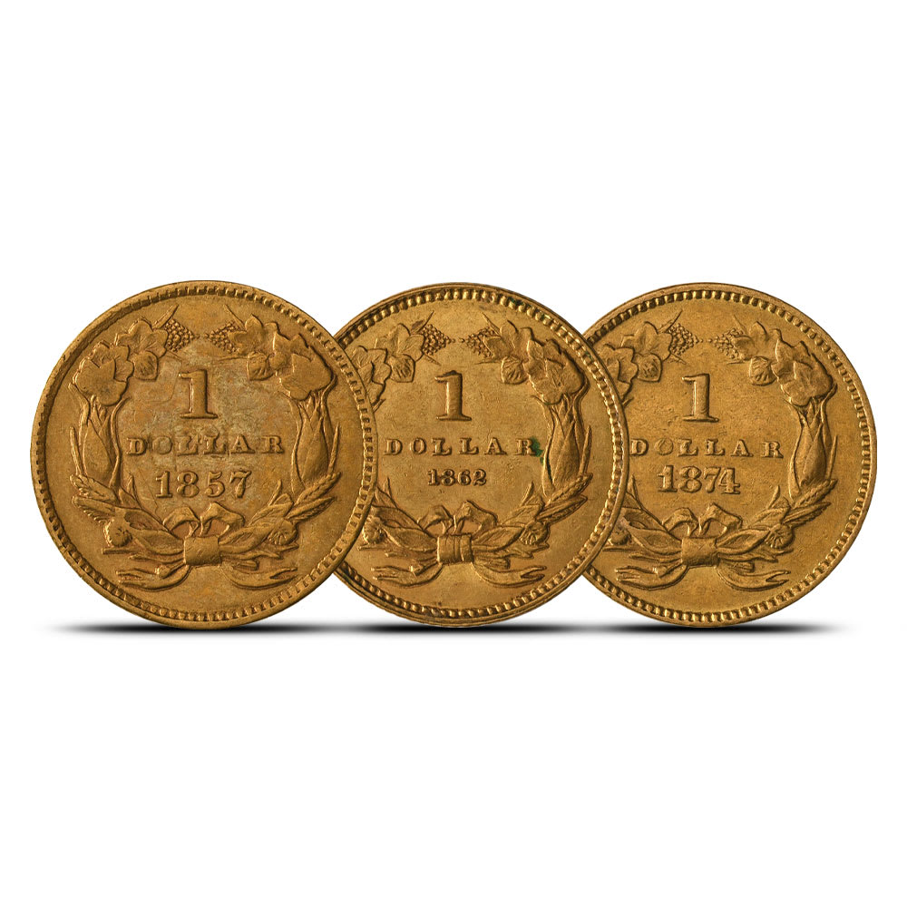 金運 Buy Type III $1 Indian Gold Coins Online - XF l JM Bullion™