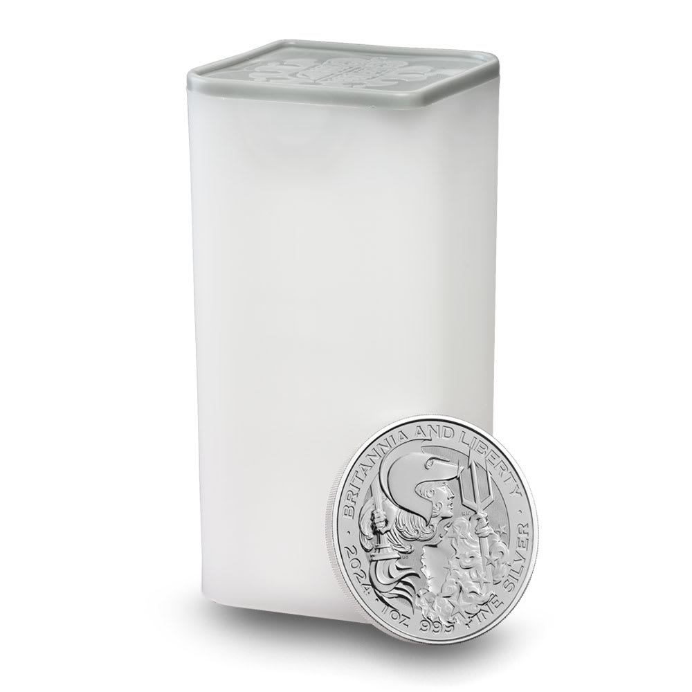 2024 1 oz British Silver Britannia and Liberty Coin (BU) l JM Bullion™