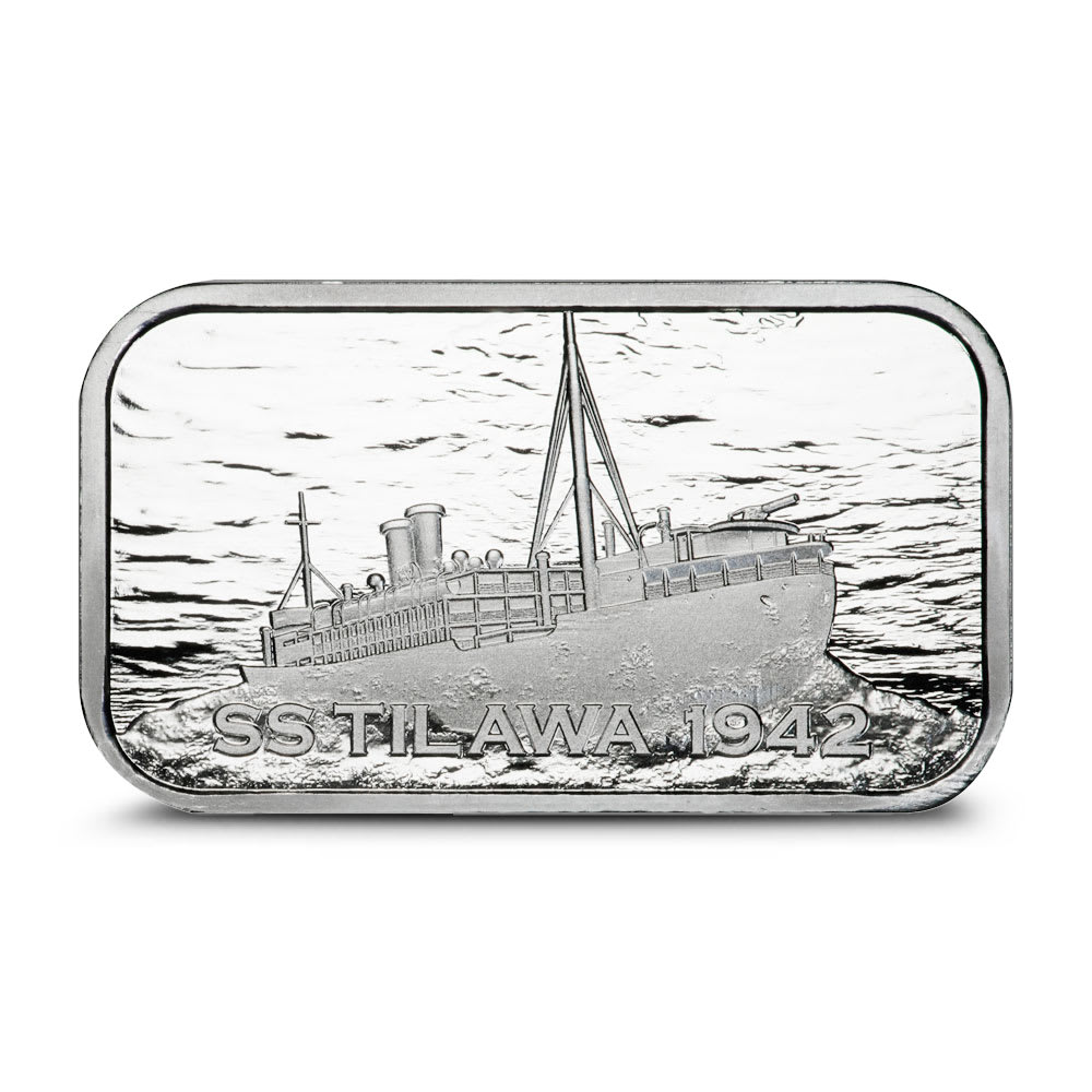 1 oz S.S. Tilawa Shipwreck Silver Bar (New) l JM Bullion™