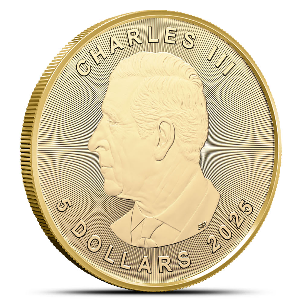 2025 1/10 oz Canadian Gold Maple Leaf Coin (BU) l JM Bullion™