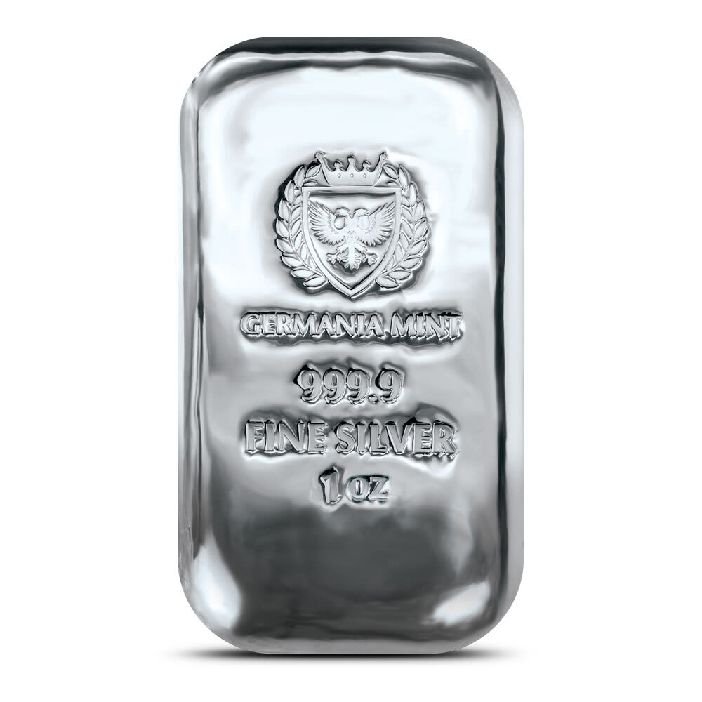 1 oz Germania Mint Cast Silver Bar (New) l JM Bullion™