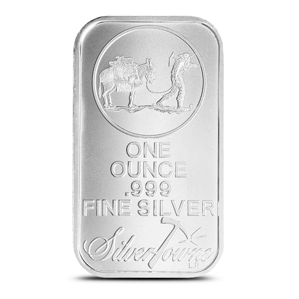1 oz SilverTowne Prospector Silver Bar (New) l JM Bullion™
