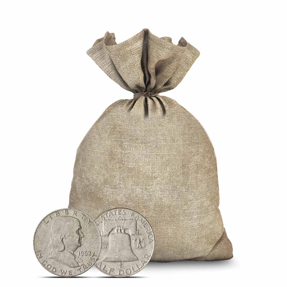 Buy $100 Face Value Bags of 90% Franklin Half Dollars | JM Bullion™
