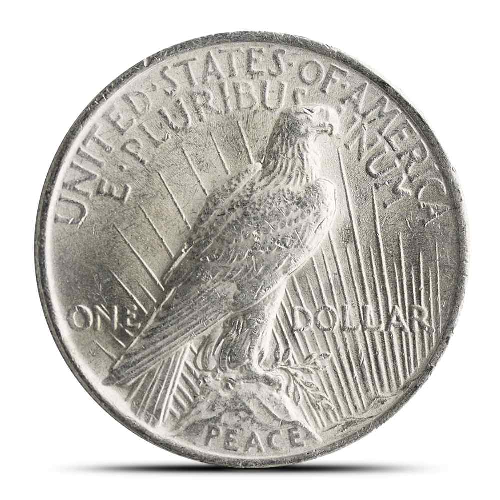Peace Silver Dollar Coin (1922-26, 1934-35, AU) | JM Bullion™